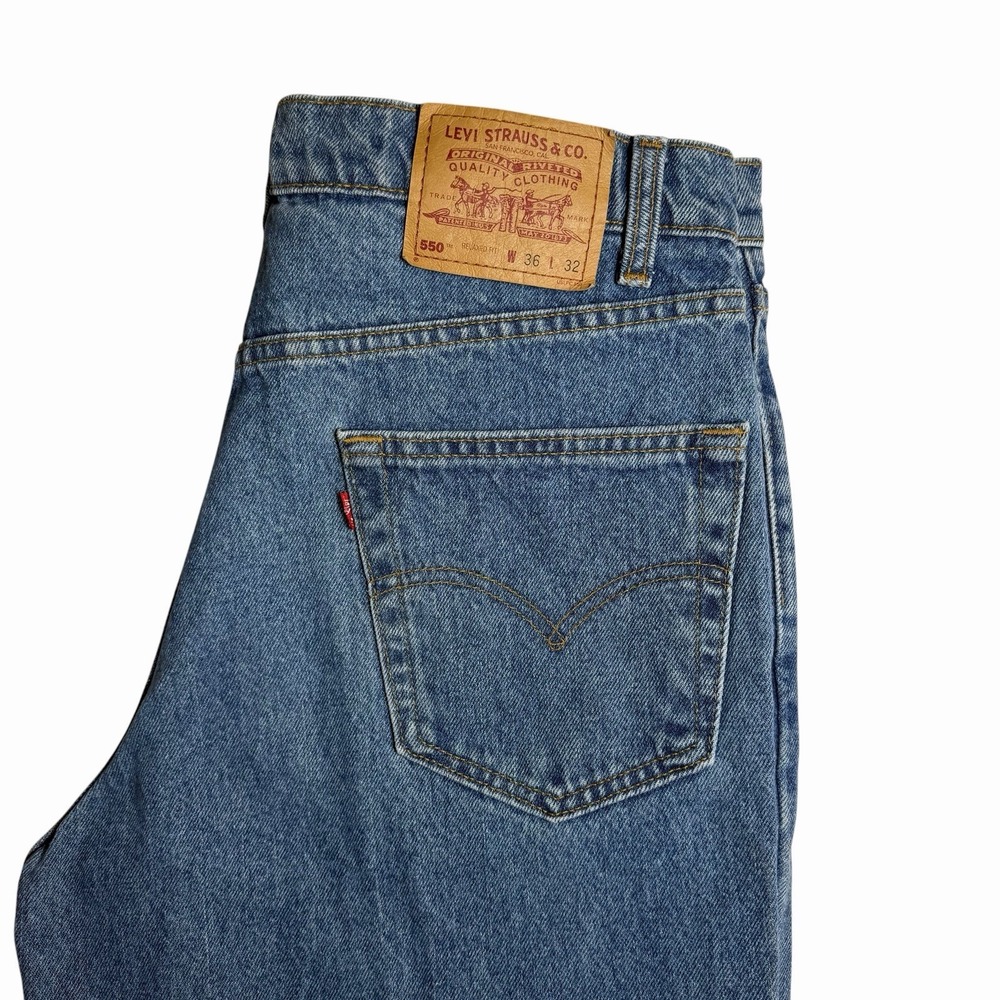 Vintage Levi's 550 Jeans Mens 36x32 Relaxed Fit Blue Denim 100% Cotton